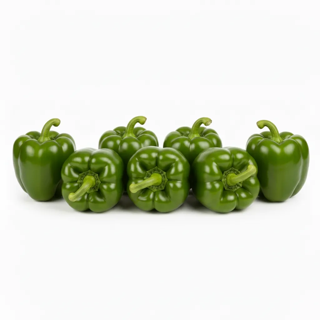 Fresh Green Capsicum 🇯🇴 – Premium Jordan Grown | Sweet Green Bell Peppers