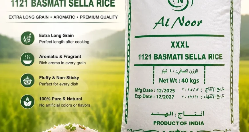 Stock your pantry for the long haul with our premium long-grain Indian Basmati Sella Rice in an ultra-value 40 KG commercial bag. Aged perfectly to guarantee maximum grain elongation and an incredible nutty aroma, this rice is a staple for large UAE families and food businesses. Bring the authentic taste of royal feasts to your dining tables in Dubai and Abu Dhabi. Order today and enjoy direct delivery without any heavy lifting.